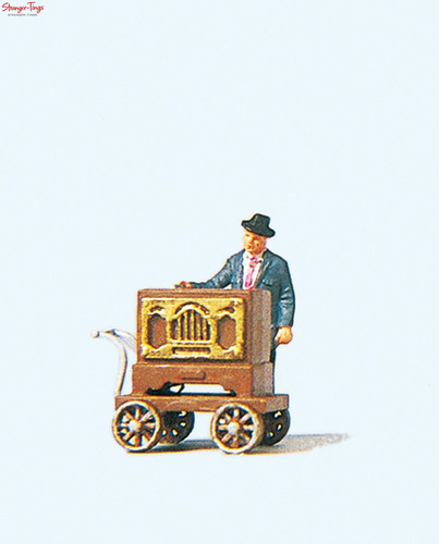 Preiser barrel organ musician - barrel,
