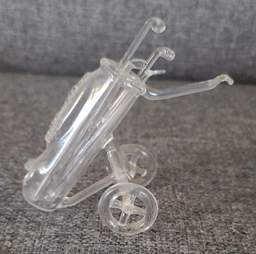 Clear glass golf cart - glass,