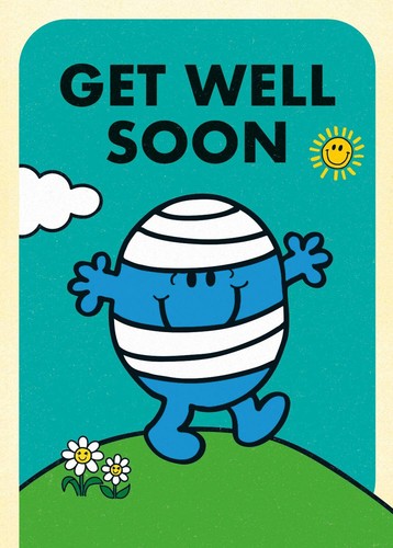 Men get well soon card - mr,