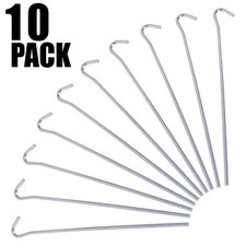 10pc Steel Tent Pegs 160mm