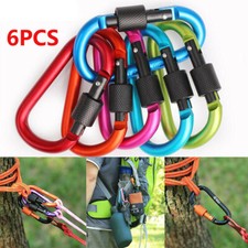 6x Large Aluminium Carabiner