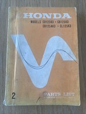 Parts List Honda CD125K3 / CB125K3 / CB125AK3 / CL125K3 from 1972.