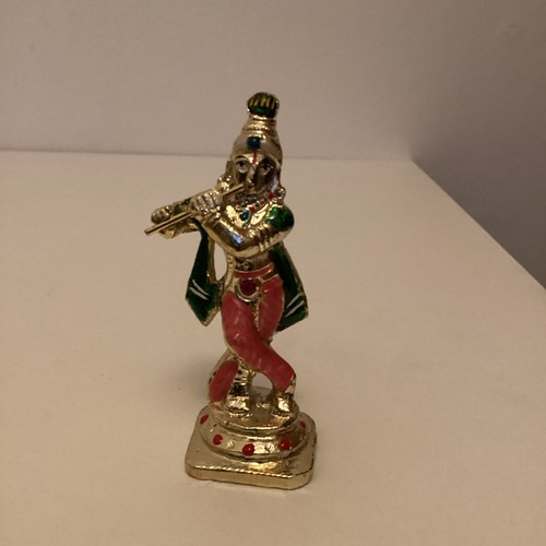 Sri krishna figurine gold - figurine,
