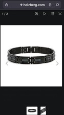 Mens blue diamond link - mens,