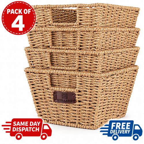 Seagrass storage baskets set - seagrass,