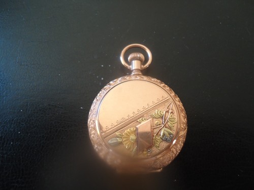 Pocket watch solid gold - gold, k