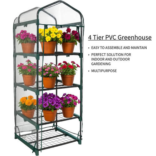 Tier mini greenhouse with - 4,