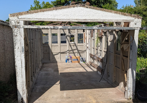 Prefab concrete garage 5m - garage,,