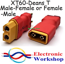 XT60 to Deans Adaptor Female-Male Female-Female Connector RC Scooter UK SELLER