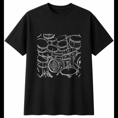 Charcoal drum kit windswept - drum,