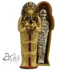 Golden tutankhamun sarcophagus - golden,