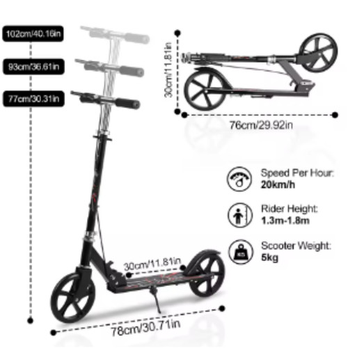 Foldable commuter scooter - commuter,