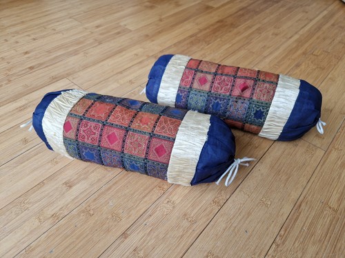 Pair bohemian indian bolster - indian,