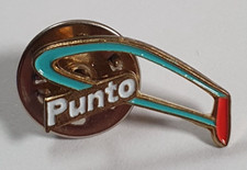 Classic Fiat Punto Logo Metal & Enamel Car Pin badge. CB