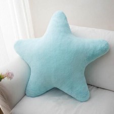 Kids Star Shaped Throw Pillow – Soft Plush Cushion for Bedroom or Sofa