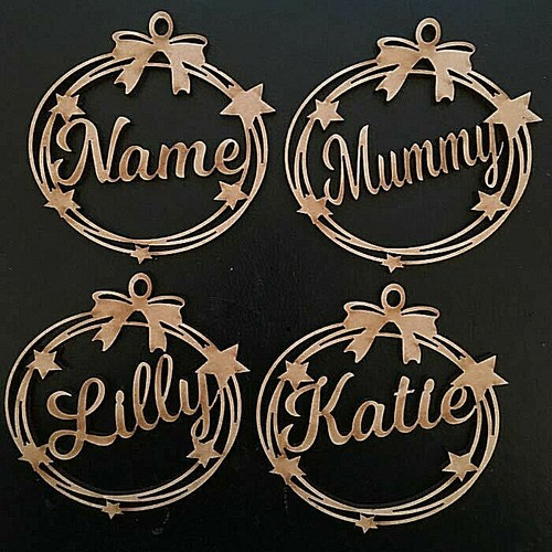 Personalised star bauble - star,