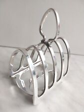 Stunning ELKINGTON Art Deco Hotel Triple Deposit Silver Plate Toast Rack UNUSED 