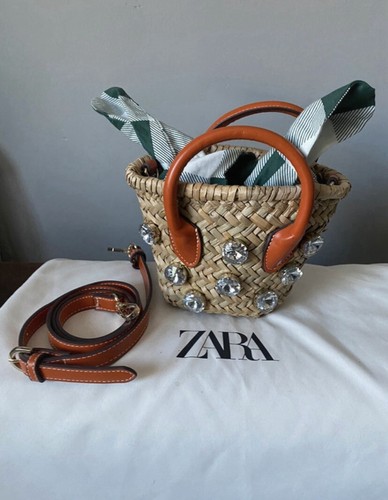 Zara mini embellished straw - embellished,