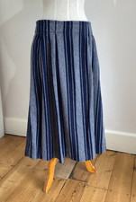 Toast Indigo Stripe Skirt 8