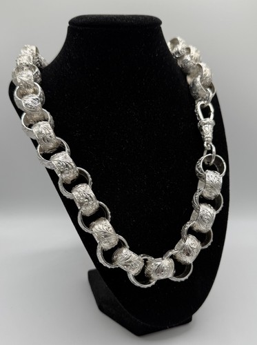 Silver belcher chain big mens - silver,