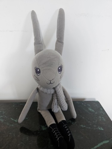 Stuffed rabbit plush grey - rabbit,