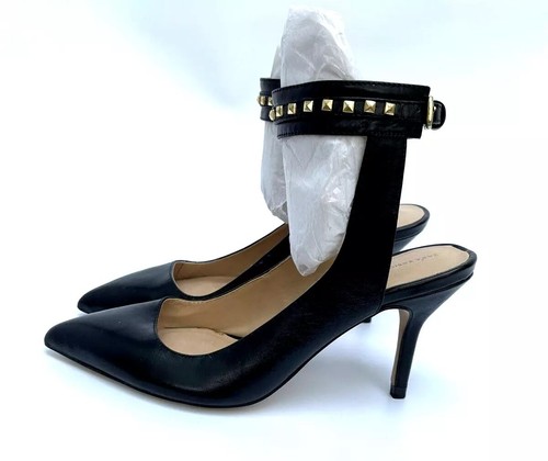 Zara black leather - leather, court