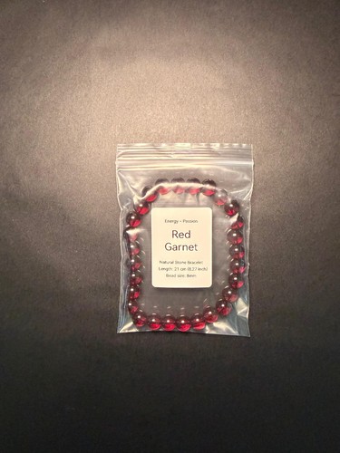 Natural red garnet - natural,