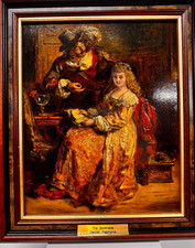 Antique oil painting  Daniel