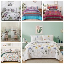 3 PCS Patchwork Bedspread