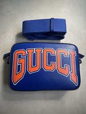 Gucci Crossbody Bag Logo Blue