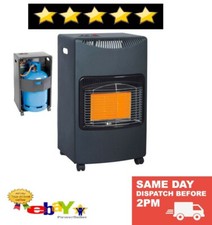 4.2KW CALOR GAS PORTABLE CABINET HEATER FIRE BUTANE WITH REGULATOR & HOSE-15kg
