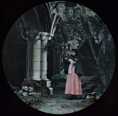 Magic lantern slide mary - slide,
