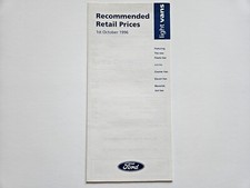 FORD FIESTA COURIER ESCORT VAN