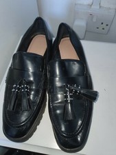 Black Loafers Shoes Brogues