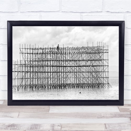 Worker scaffolding black - , and