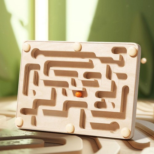 Marble maze wooden - wooden, labyrinth