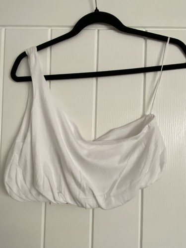 Pull and bear white - white, crop