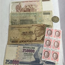 C588 Vintage Turkey Bank Notes