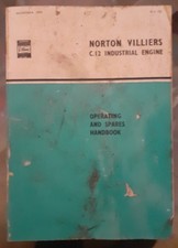 1970. Norton Villiers C12 Industrial Engine Handbook. Reasonable. Used.