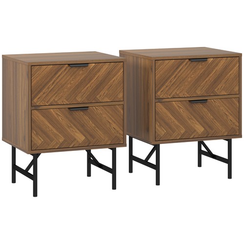 Homcom bedside table set - homcom, 2