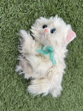 Kitty Kitty Kitten Snowball Plush 2001 Purrs White Persian Cat Soft Toy