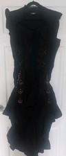 Black Steampunk Dress Size 2XL