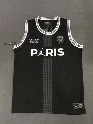 Psg black mesh jersey - psg,