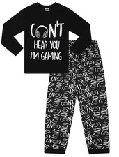 Boys Can't Hear You I'm Gaming White Long Pyjamas