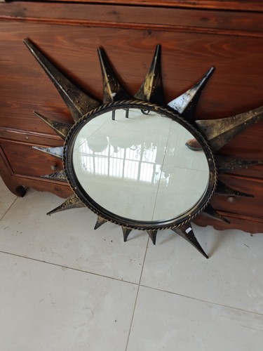Handmade wrought iron mirror - handmade,