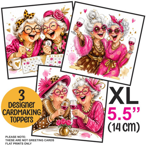 Card toppers for - 3,