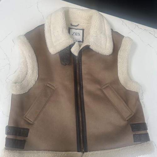 Zara women faux shearling - zara, women's