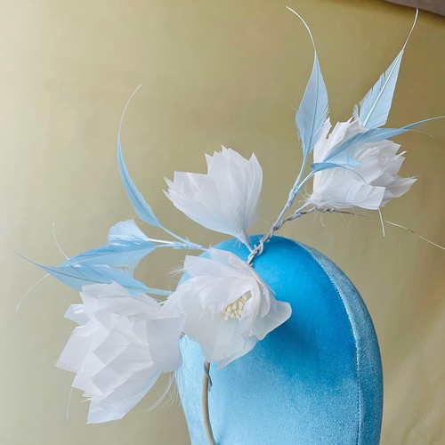 Elegant feather mount flower - elegant,
