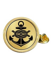 Naval Ships Anchor Gold Plated