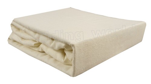 Cream flannelette fitted - cream, sheet